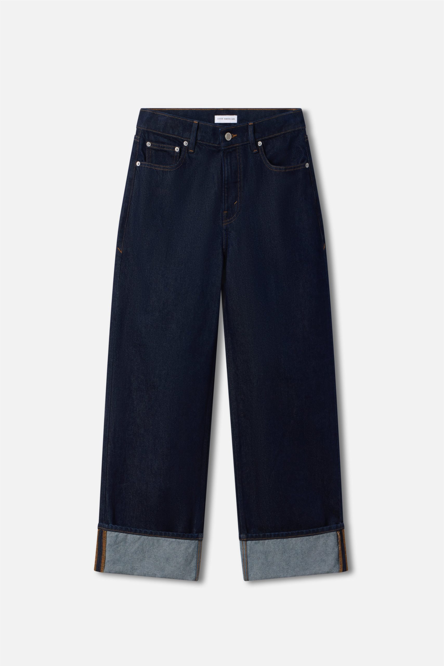 GOOD LOW RISE BAGGY CUFFED JEANS | INDIGO1006 - Image 6