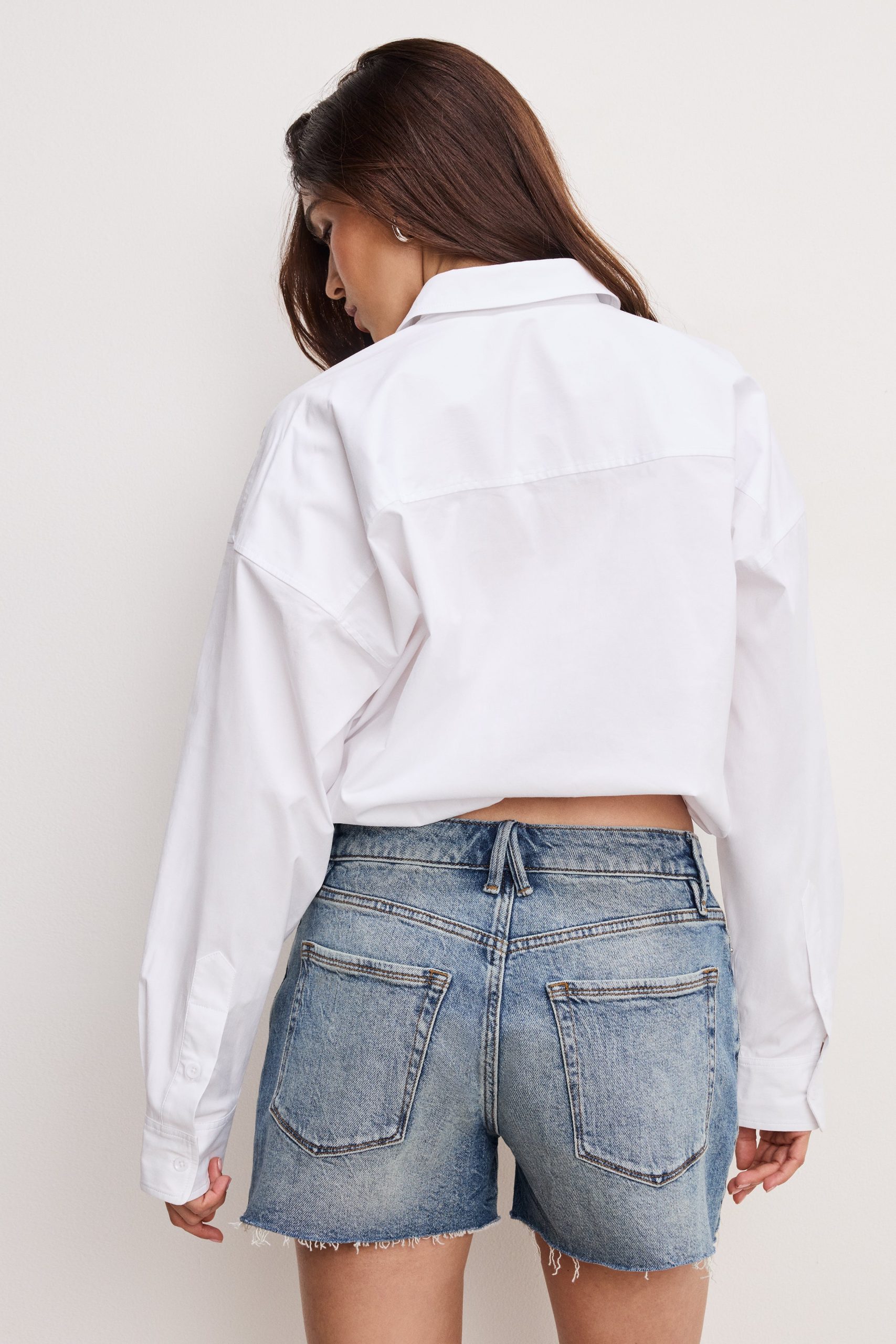 POPLIN BUBBLE SHIRT | WHITE001 - Image 2