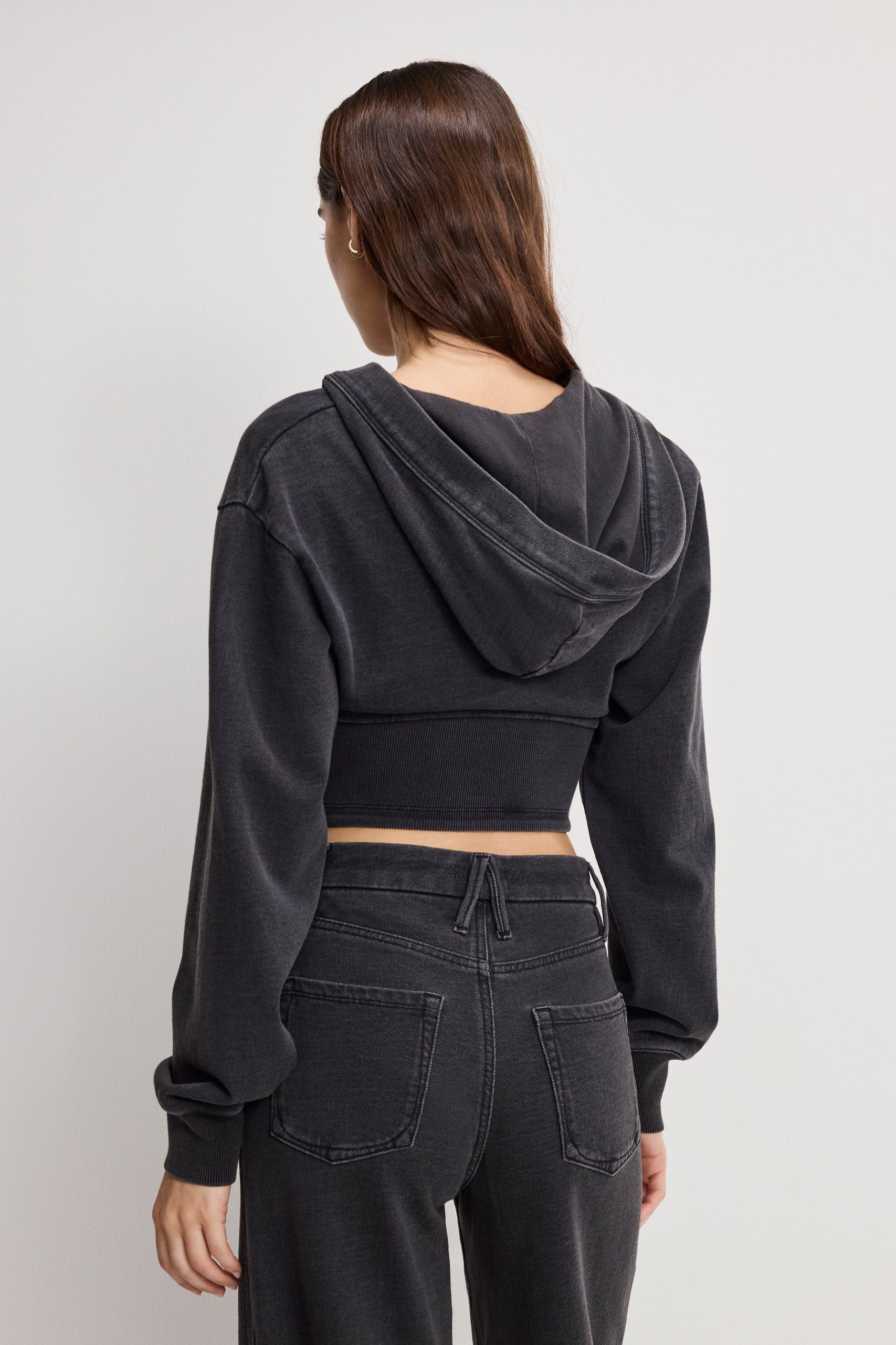JEANIUS ZIP UP HOODIE | BLACK430 - Image 5