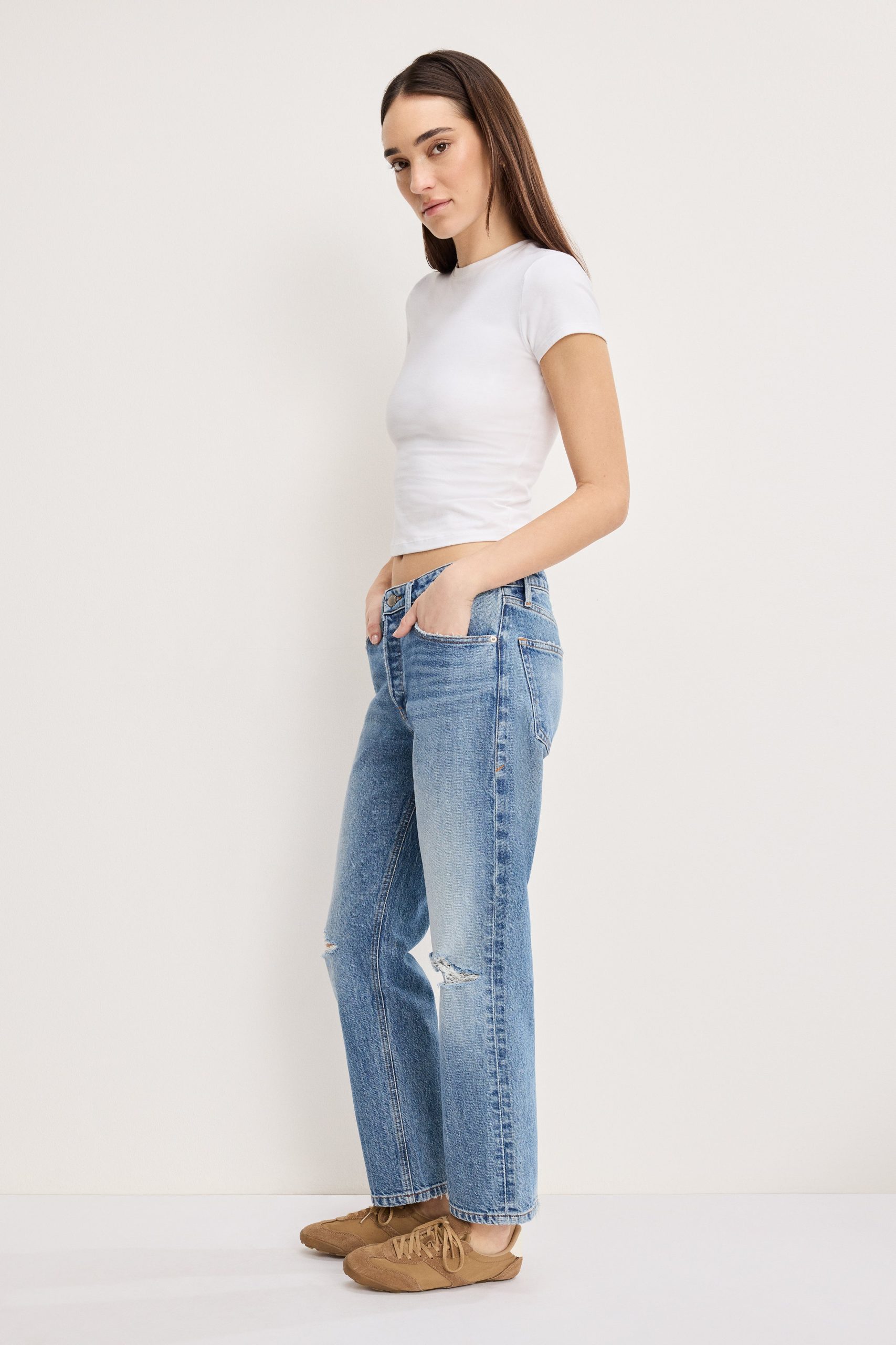 VINTAGE STRAIGHT ANKLE JEANS | INDIGO1221 - Image 2