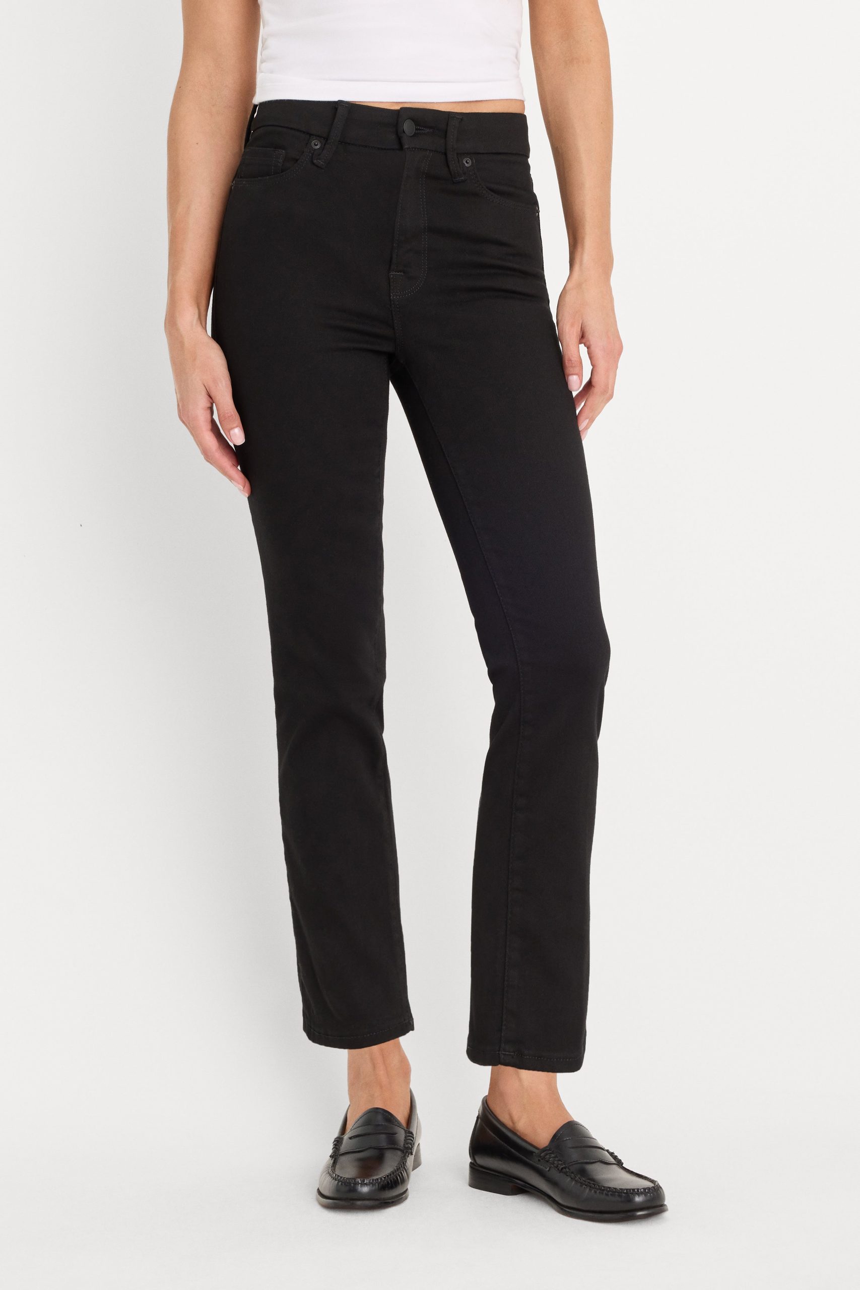 NEVER FADES GOOD LEGS STRAIGHT JEANS | BLACK001 - Image 2