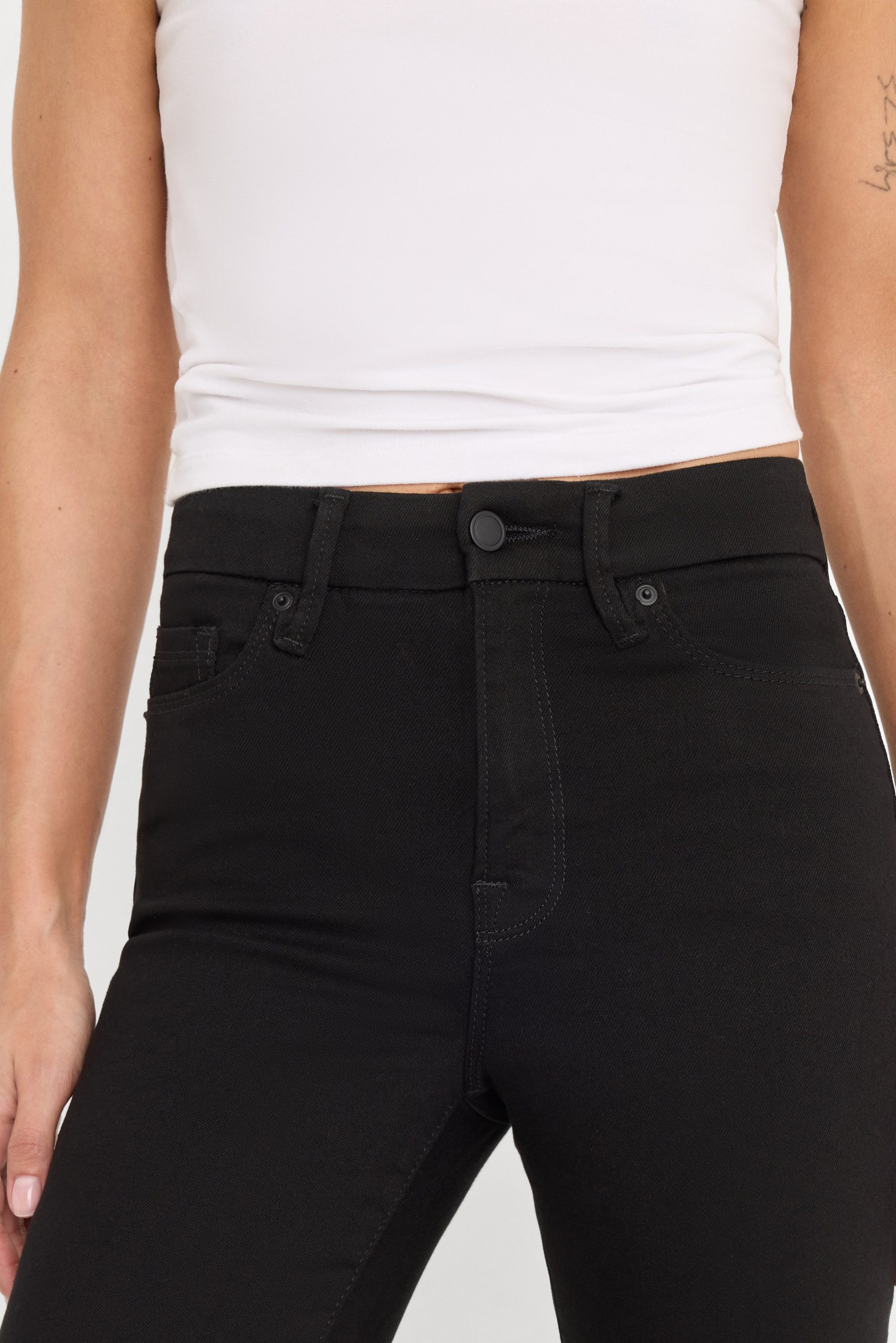 NEVER FADES GOOD LEGS STRAIGHT JEANS | BLACK001 - Image 4