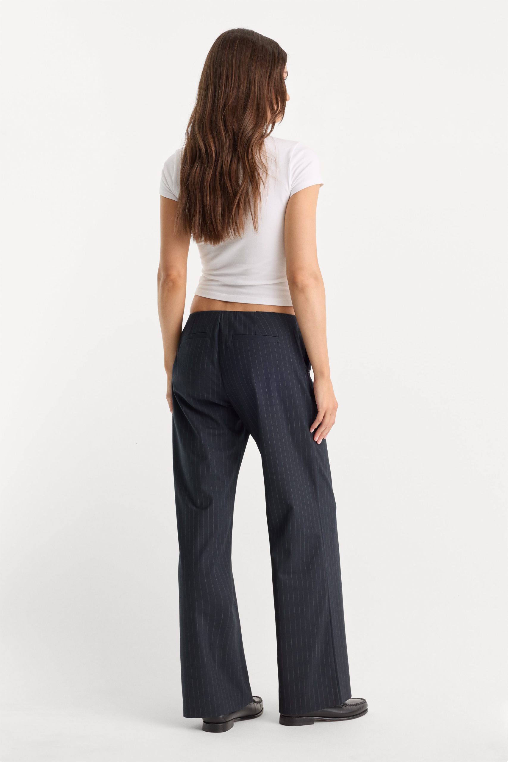 THE LOW RISE TROUSER | ROYAL STRIPE - Image 5