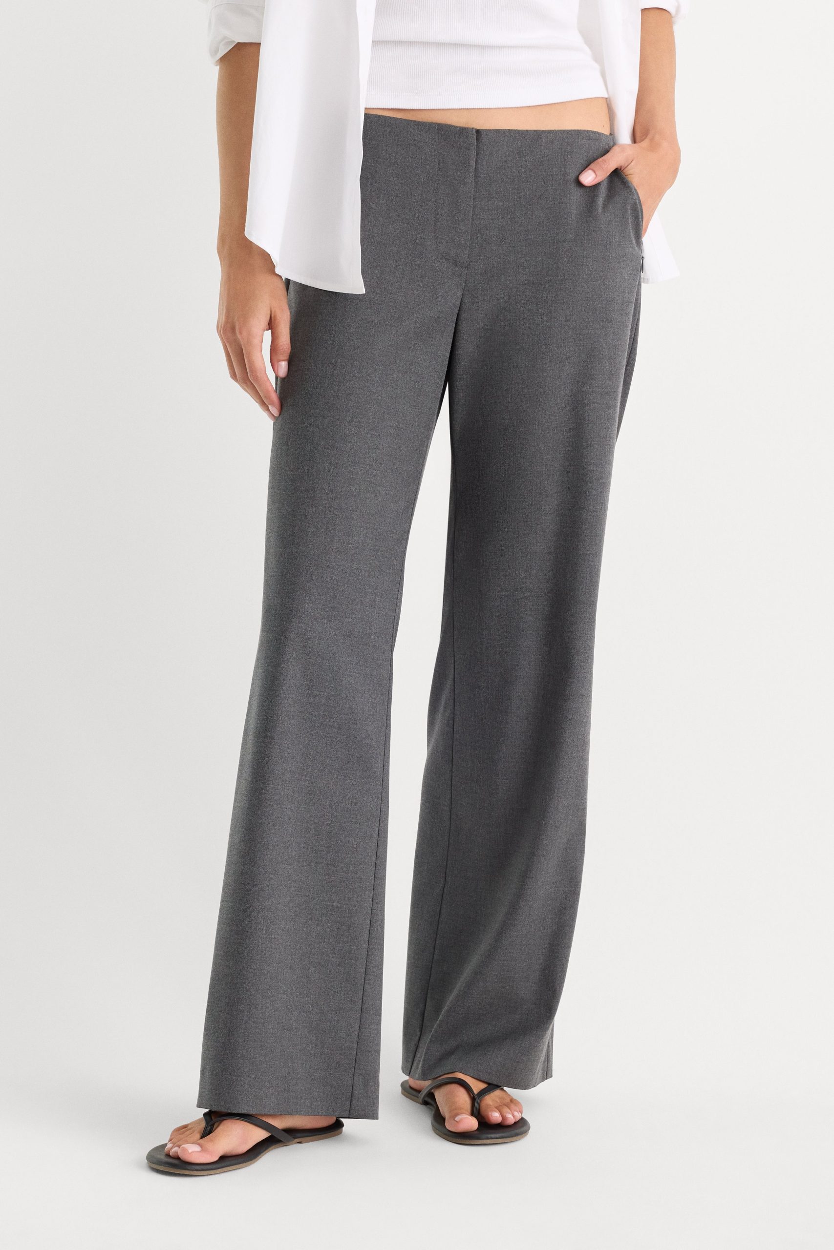 THE LOW RISE TROUSER | ASH - Image 2
