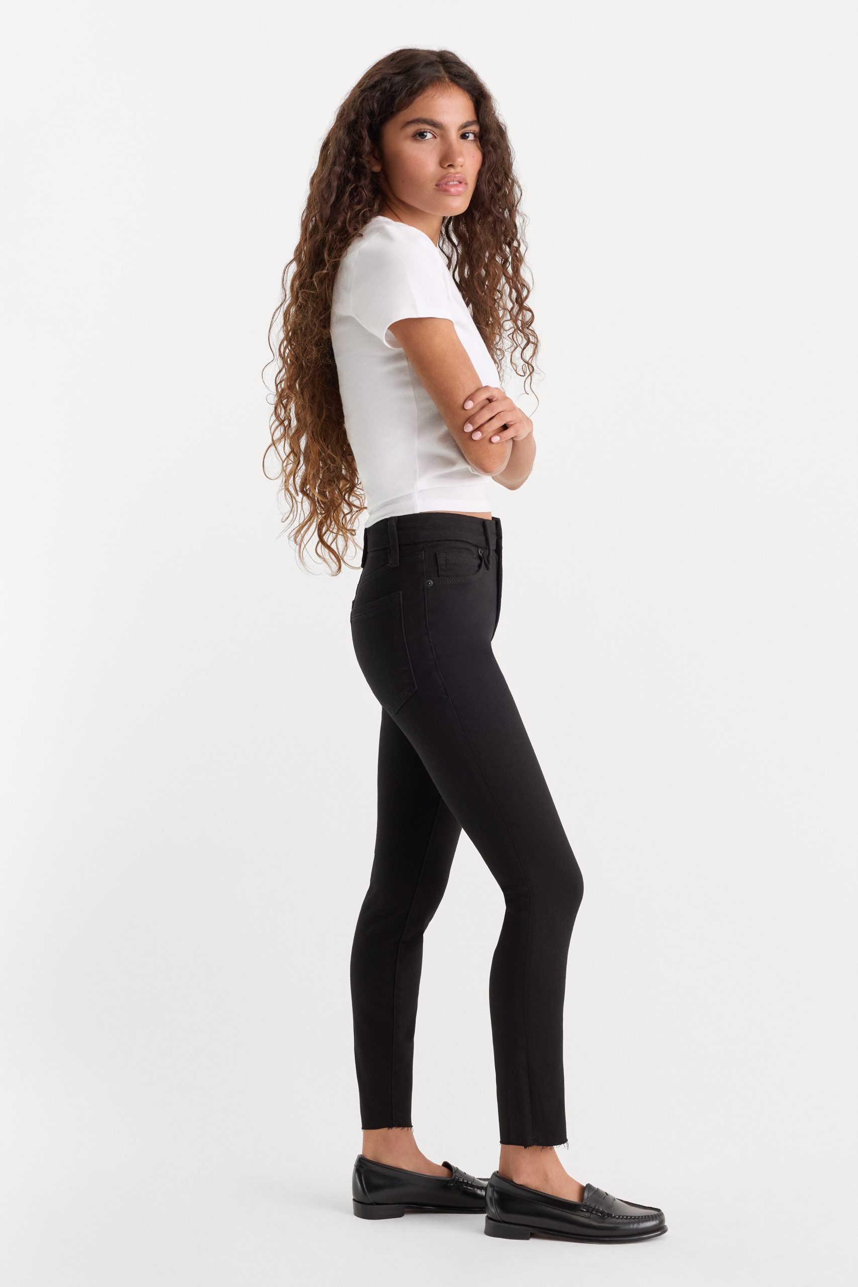 NEVER FADE GOOD PETITE SKINNY JEANS | BLACK - Image 3