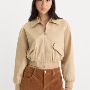 THE TWILL BOMBER JACKET | DUNE MIST
