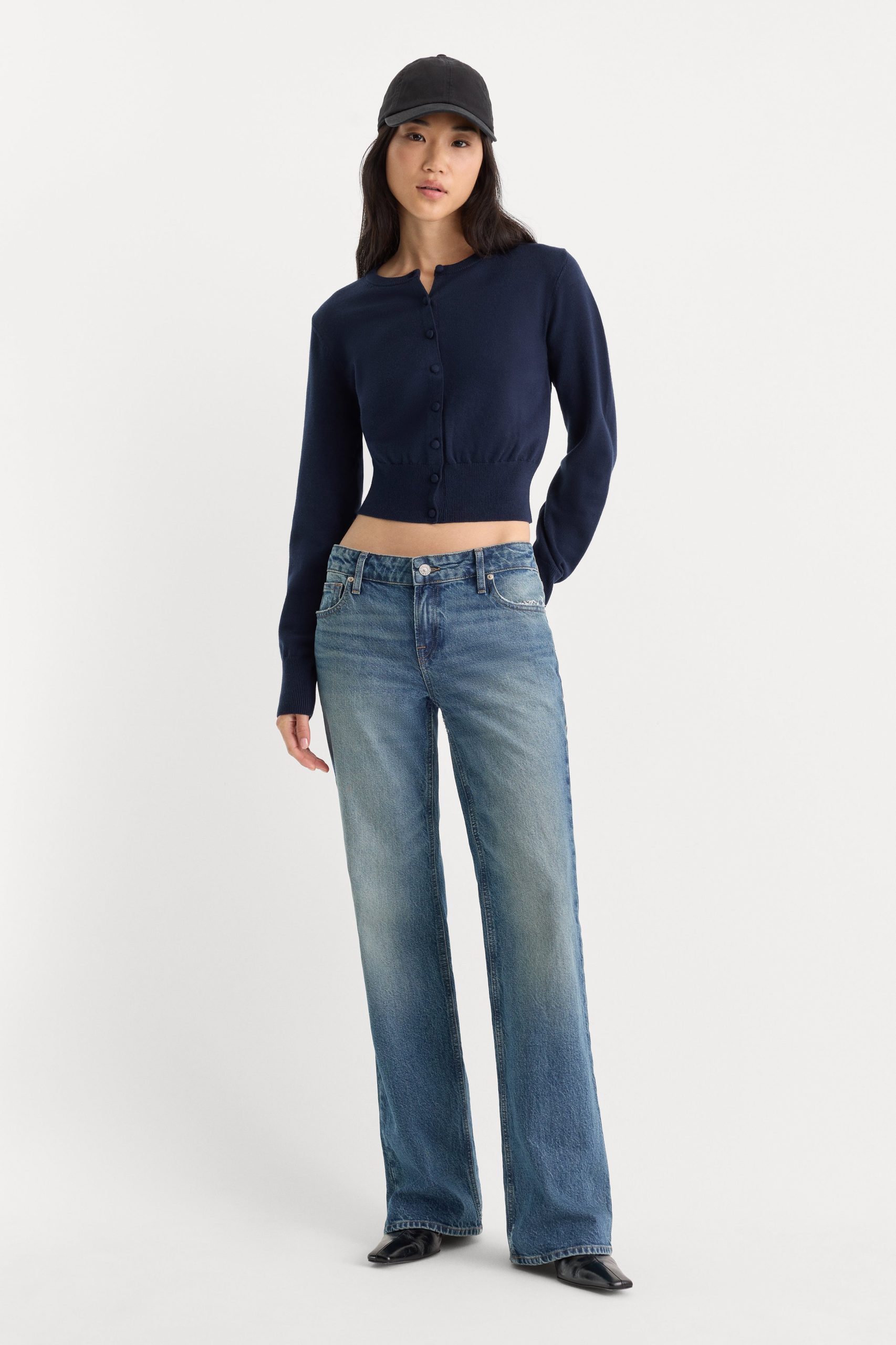 THE FINE KNIT CARDIGAN | NEW NAVY - Image 3