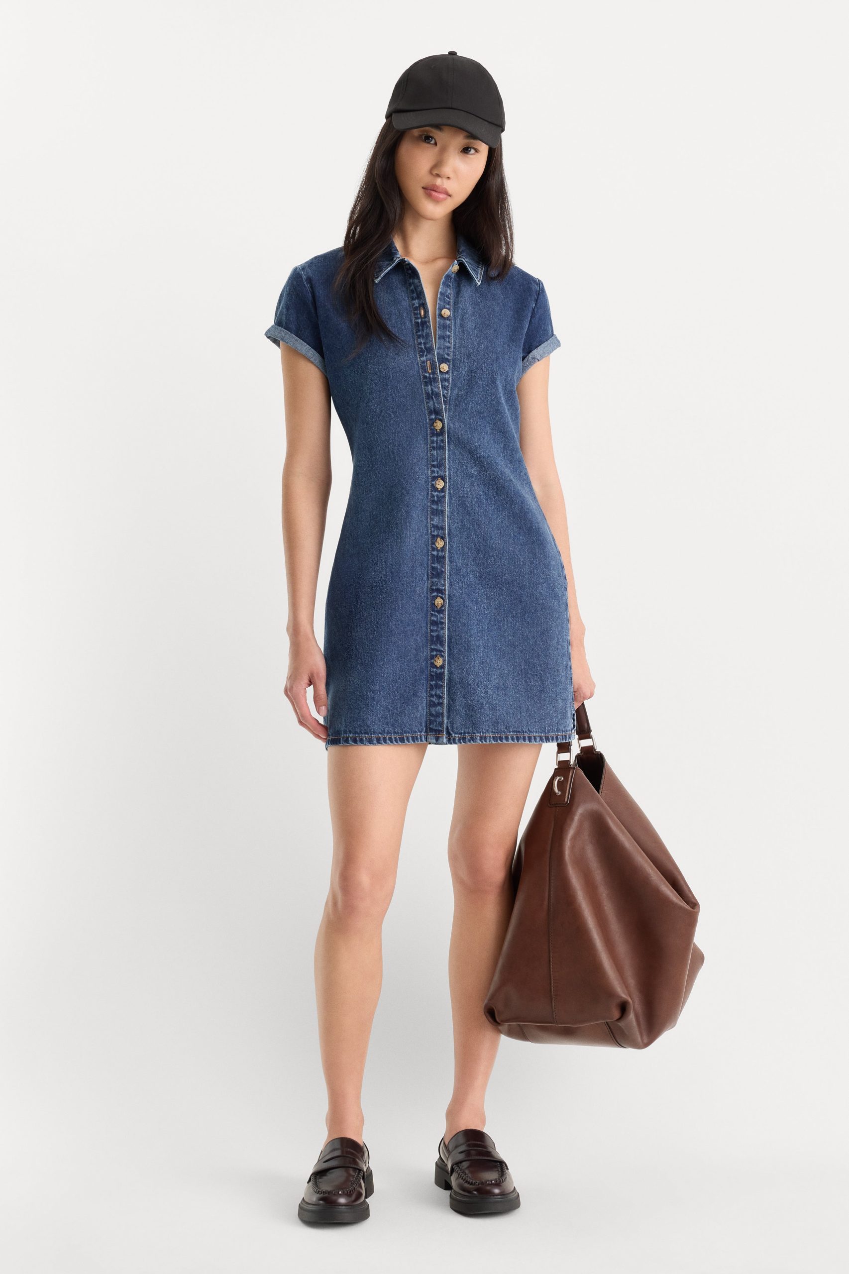 THE DENIM POLO DRESS | ALCOVE