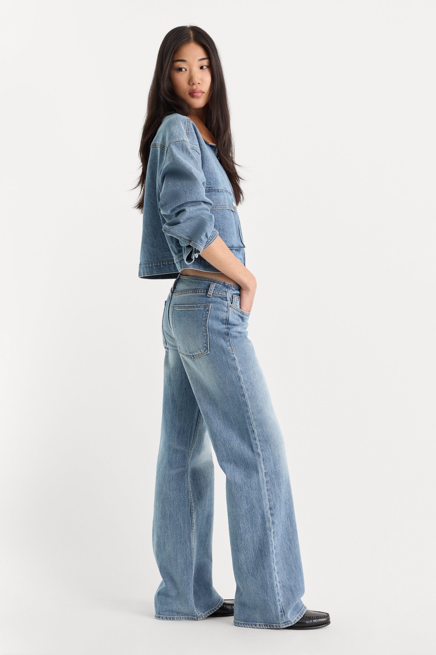 GHOST WAIST LOW LOOSE JEANS | AMBER - Image 4