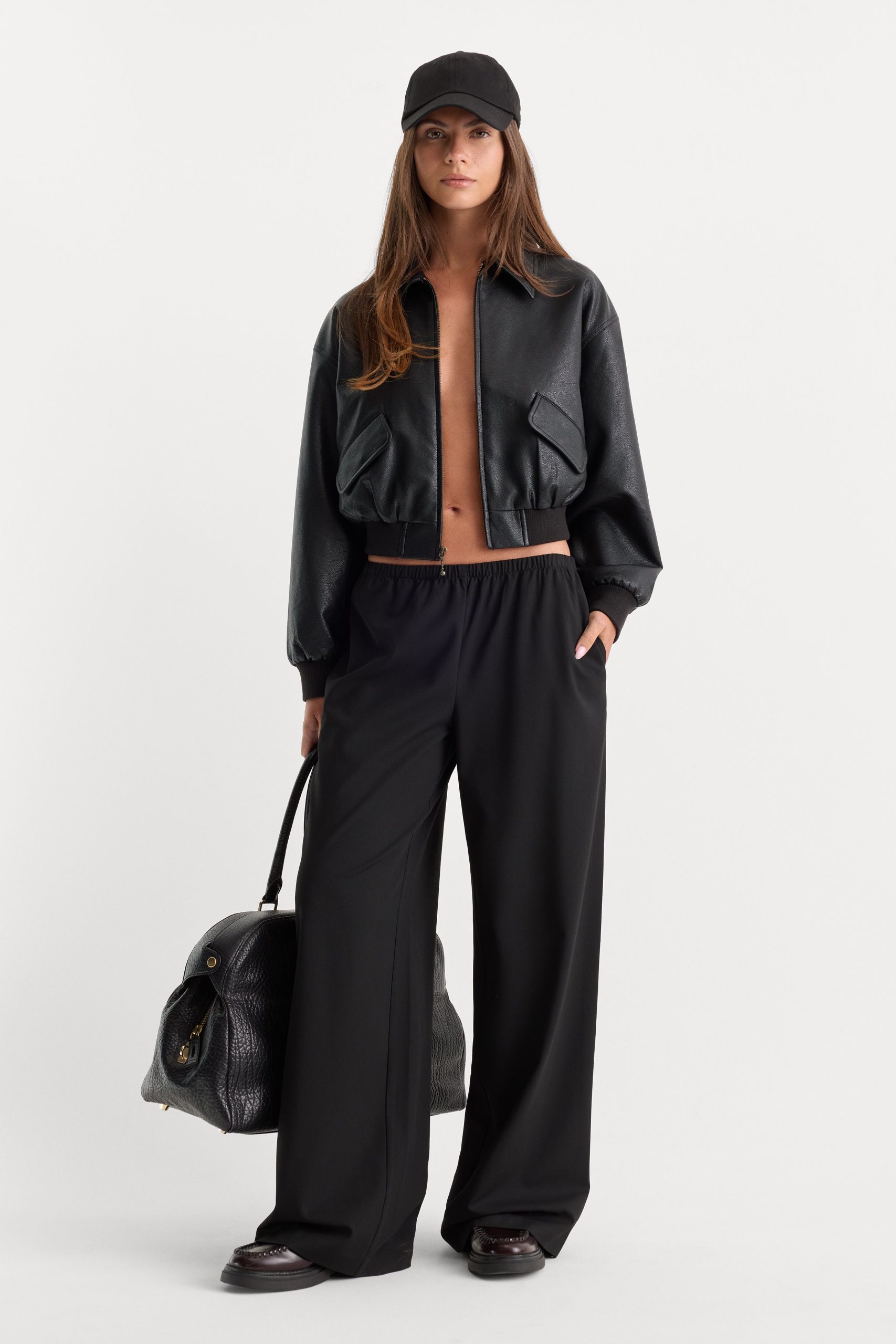 THE BETTER THAN LEATHER BOMBER JACKET | BLACK001 - Image 3