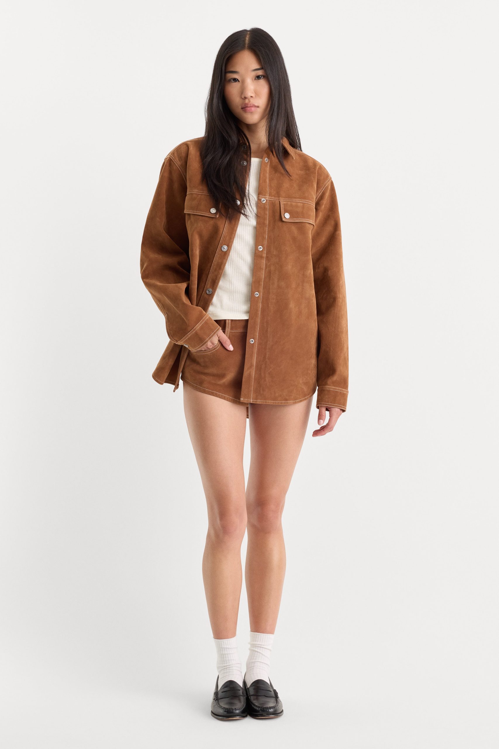 THE BETTER THAN SUEDE OVERSHIRT | CAFE CLAY - Image 4