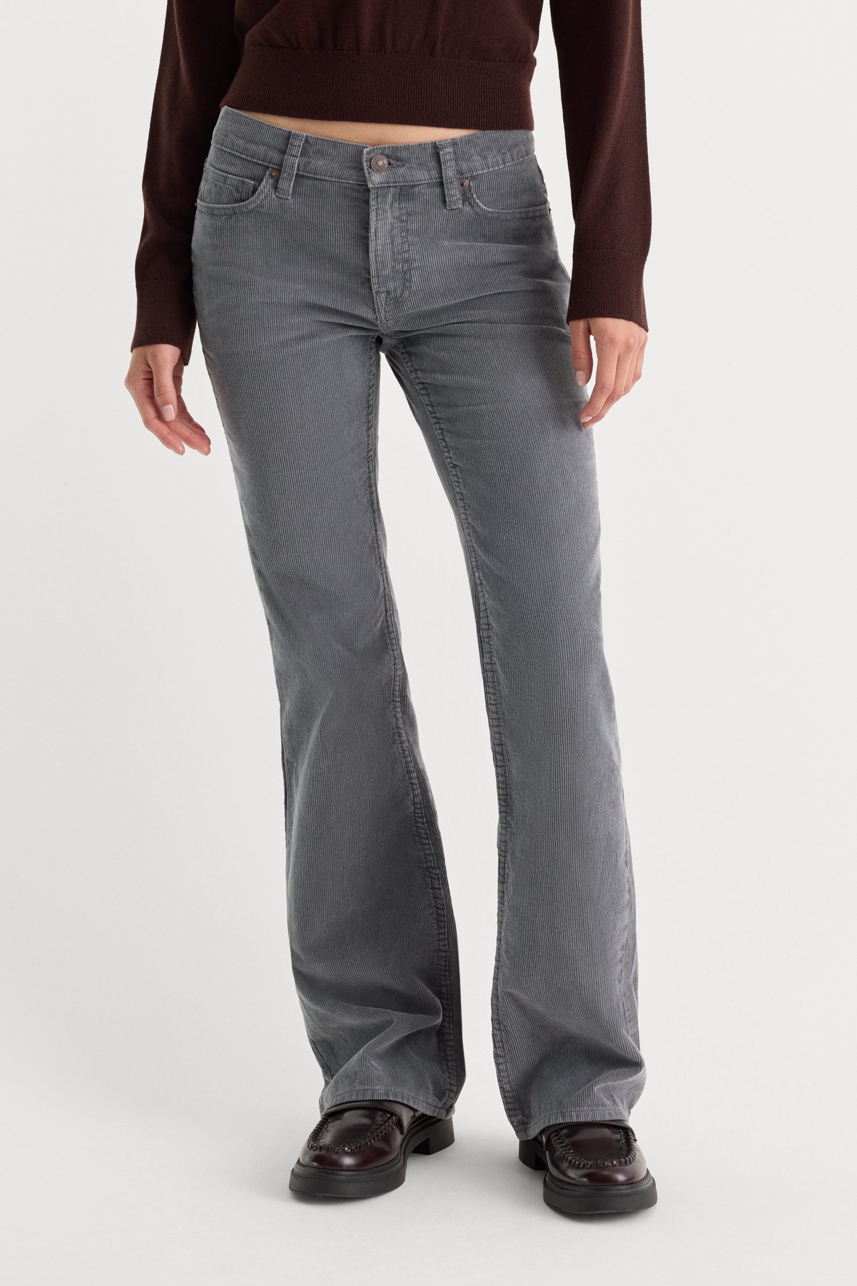 VINTAGE LOW RISE BOOTCUT CORDUROY PANT | WASHED SLATE - Image 2