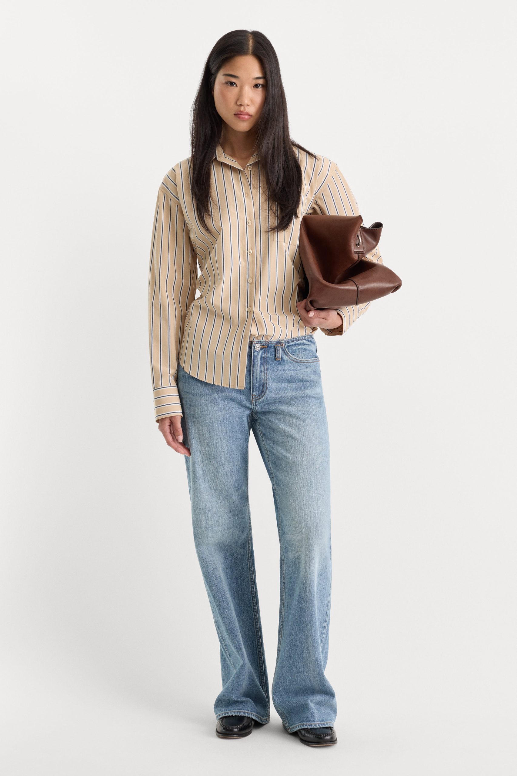 THE POPLIN EASY SHIRT | DUNE MULTI STRIPE - Image 3