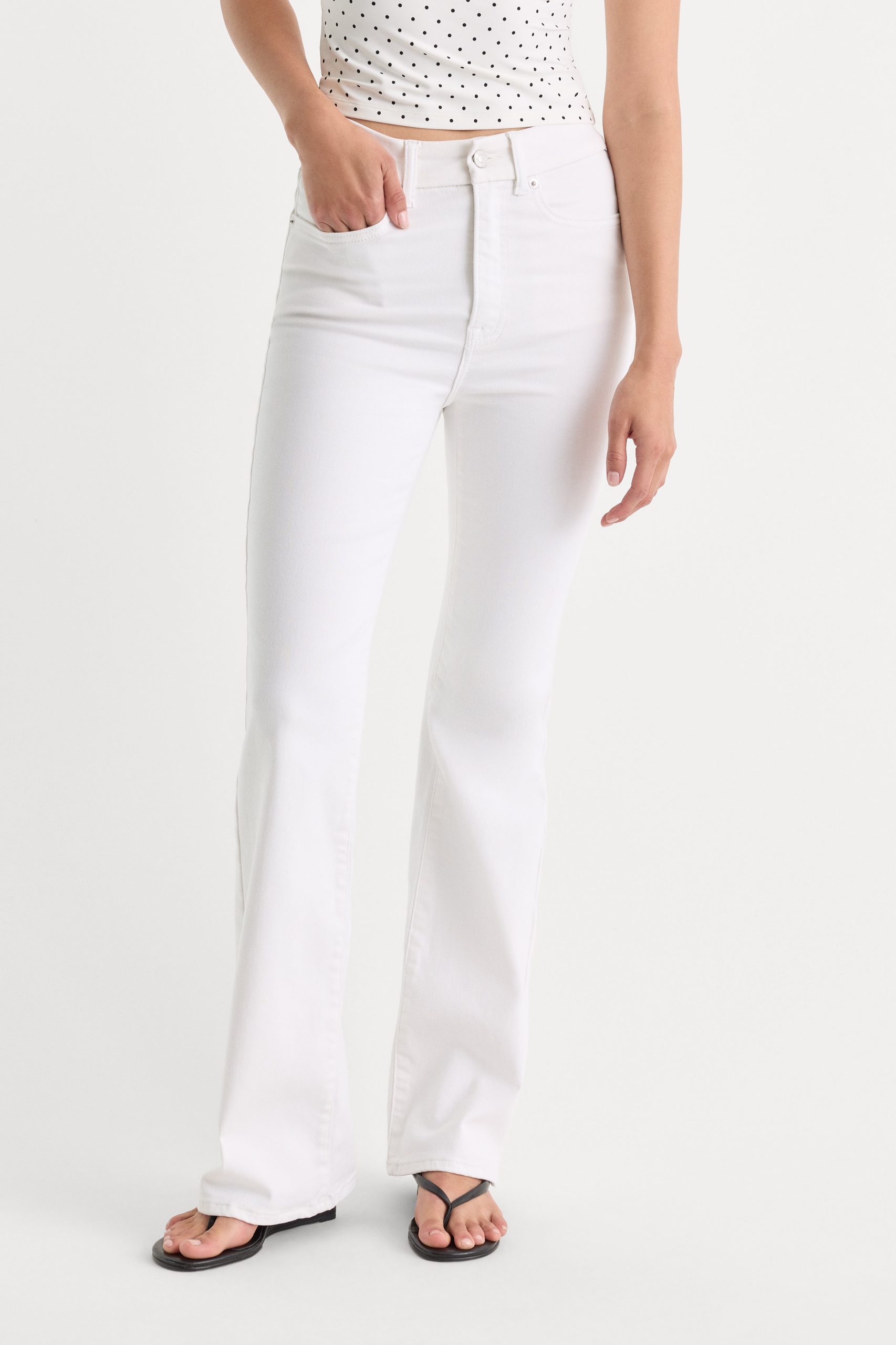 ALWAYS FITS GOOD CLASSIC BOOTCUT JEANS | WHITE - Image 2