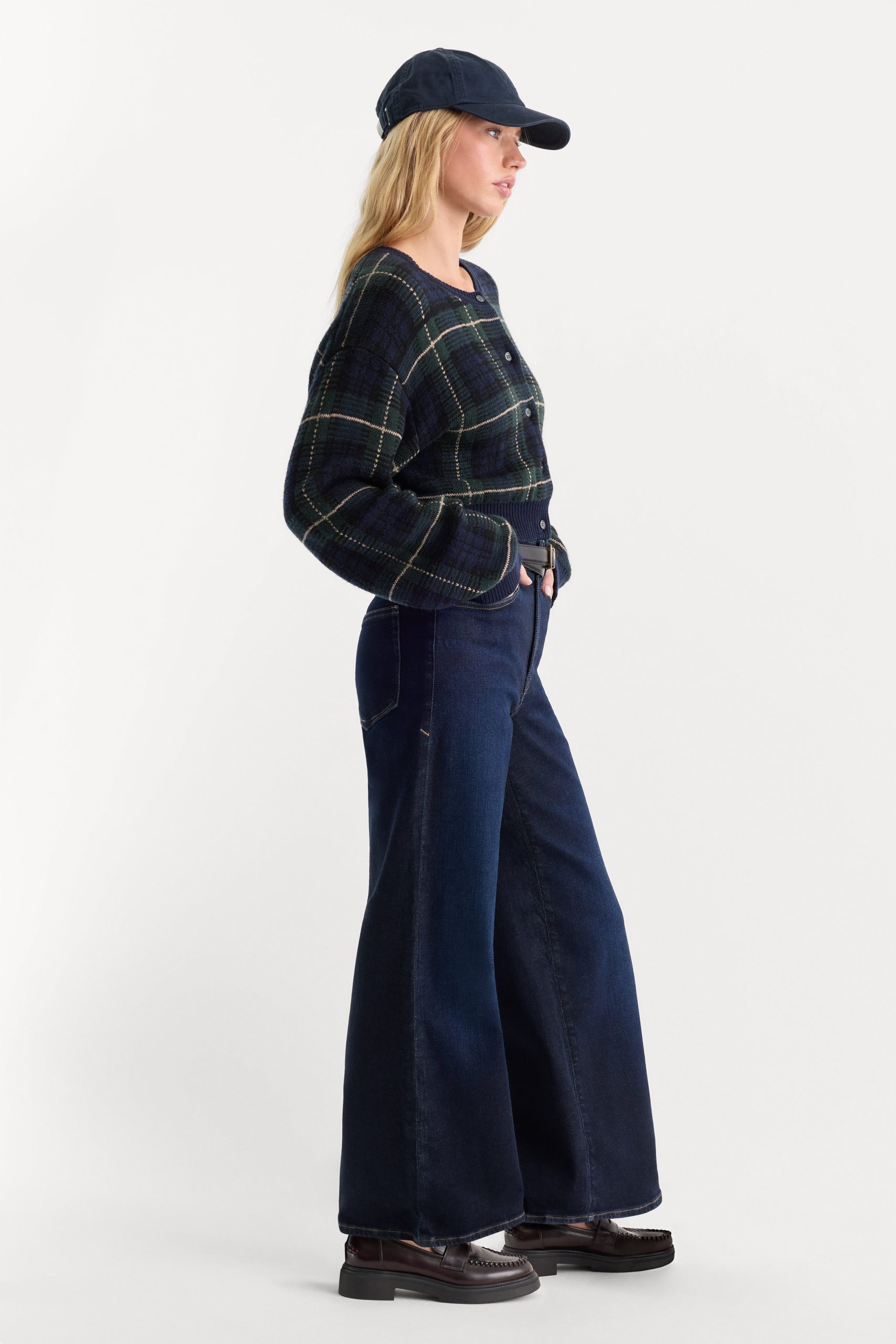 GOOD WAIST PALAZZO ANKLE JEANS | RINSE - Image 5