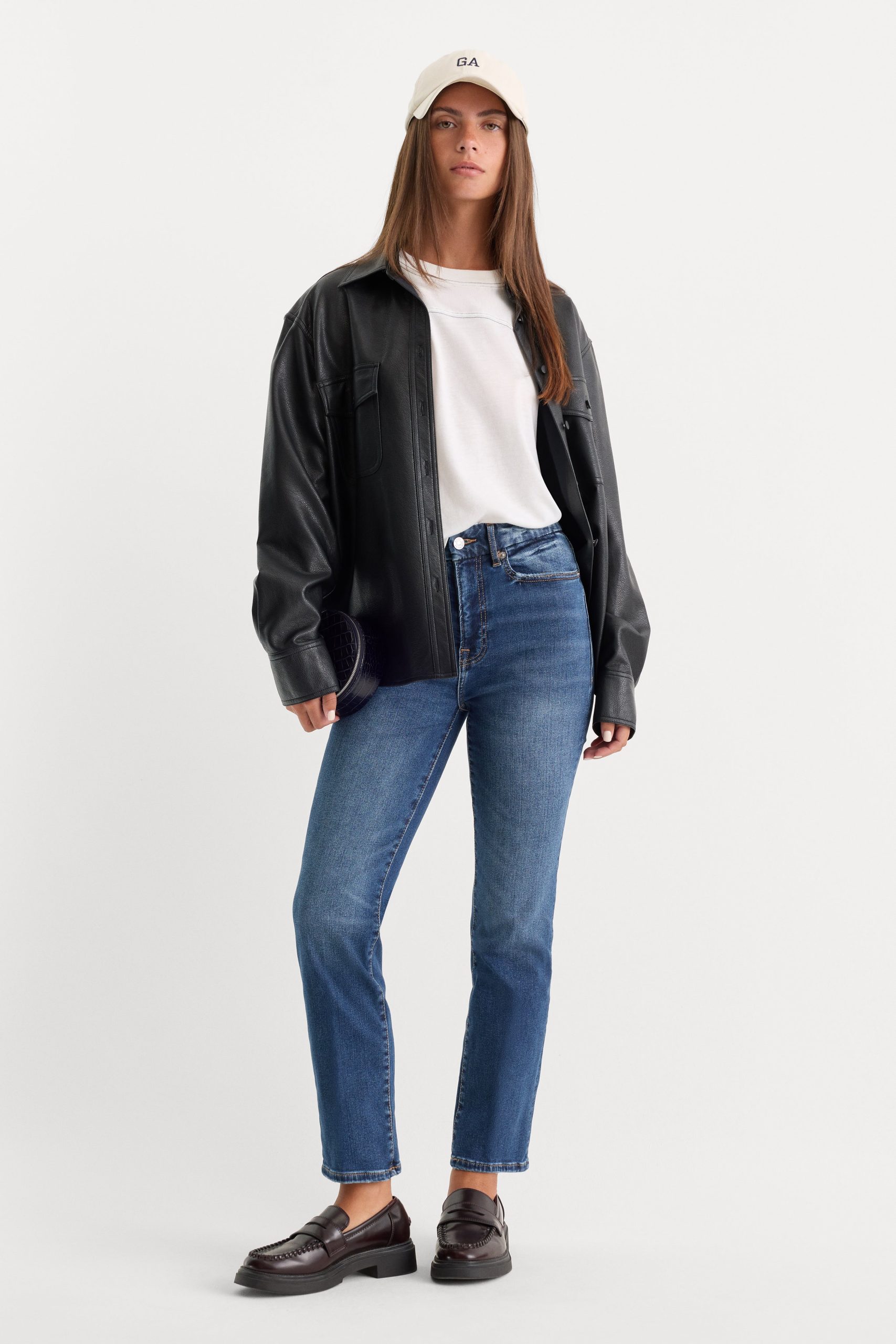 ALWAYS FITS GOOD PETITE STRAIGHT JEANS | INDIGO571 - Image 3