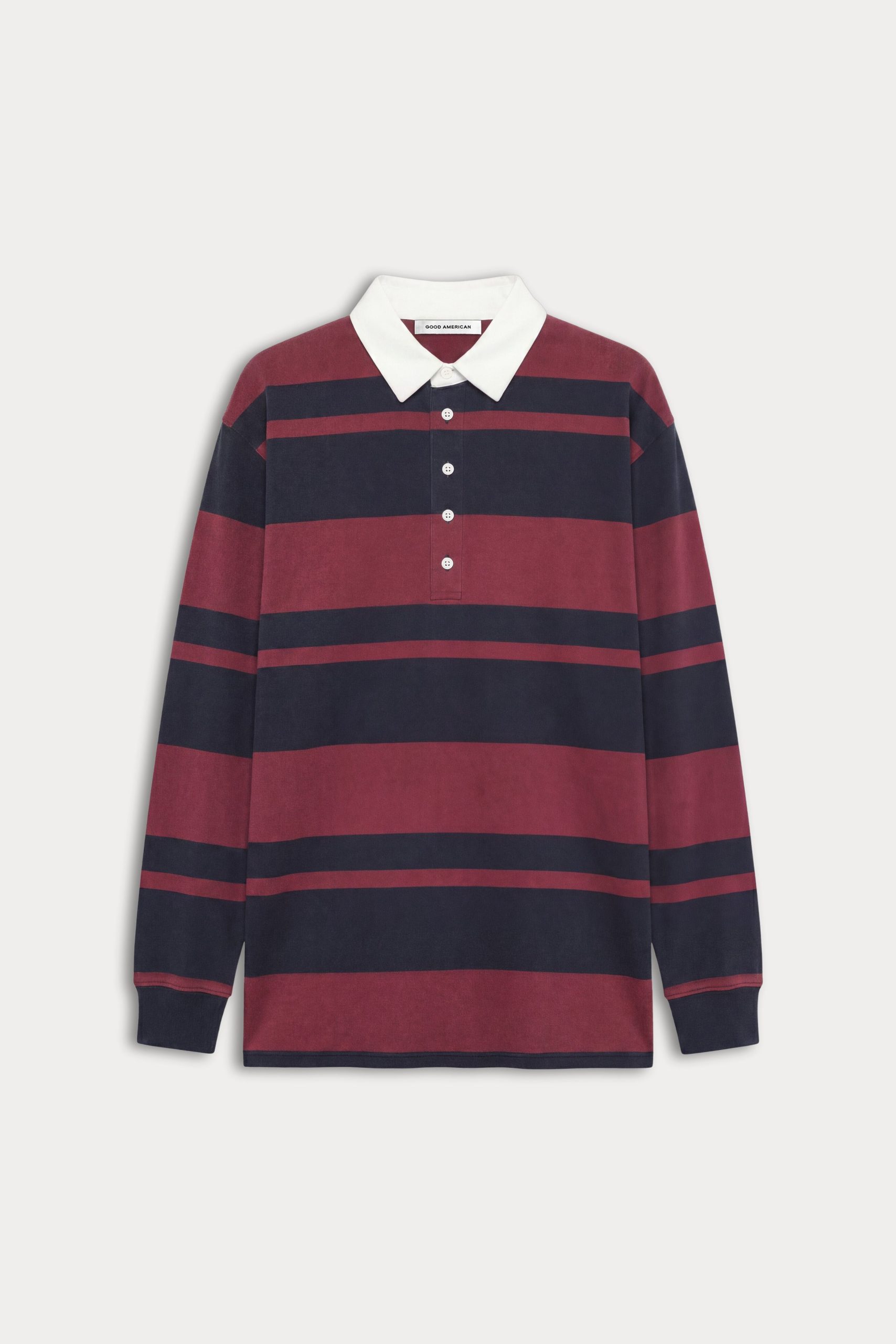 THE KNIT RUGBY MINI DRESS | NAVY BERRY CLUB STRIPE - Image 4