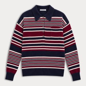 THE OVERSIZED RUGBY SWEATER | MULTI STRIPE