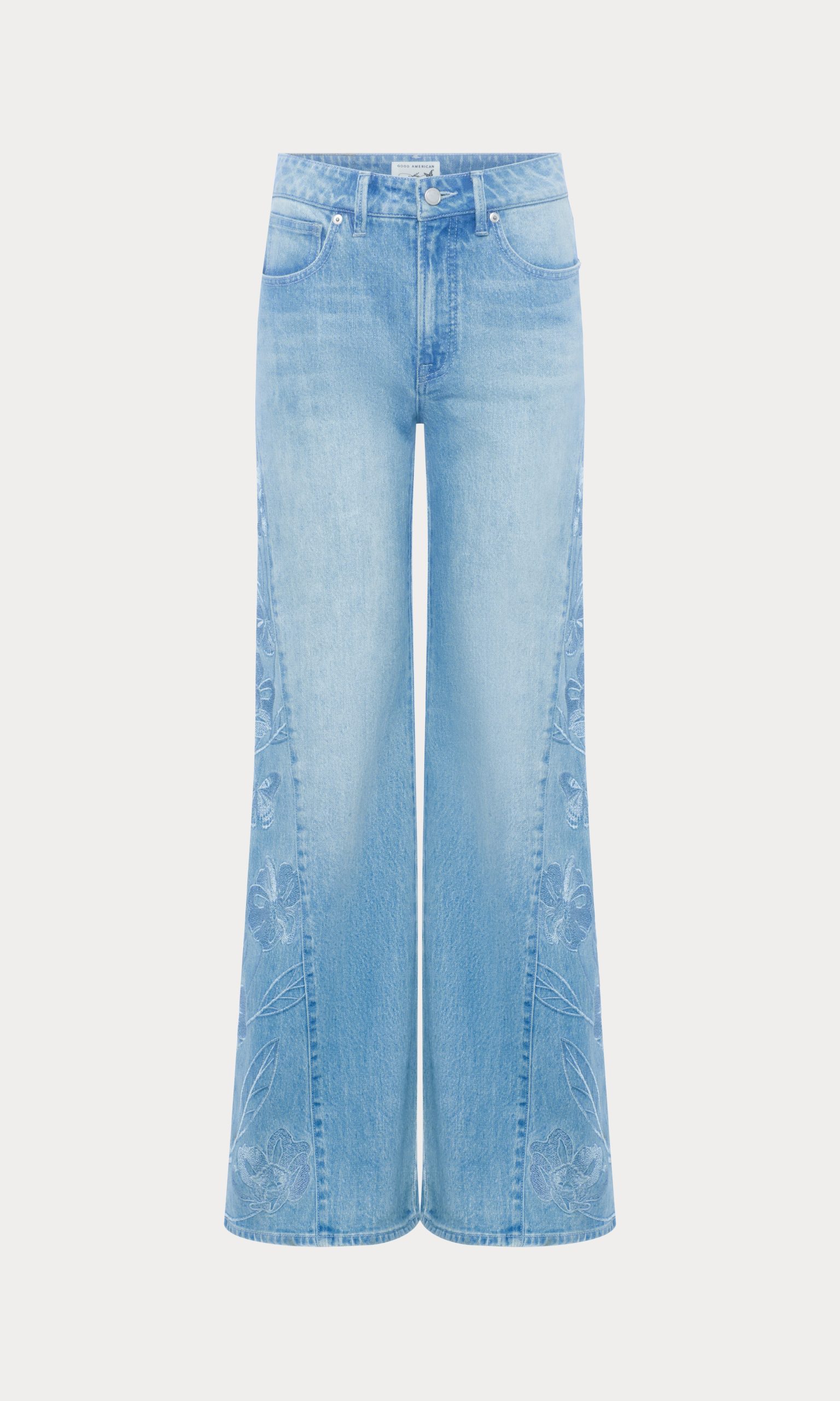 DOLLY JOLEANS EMBROIDERED GOOD WAIST PALAZZO JEANS | INDIGO1202 - Image 7