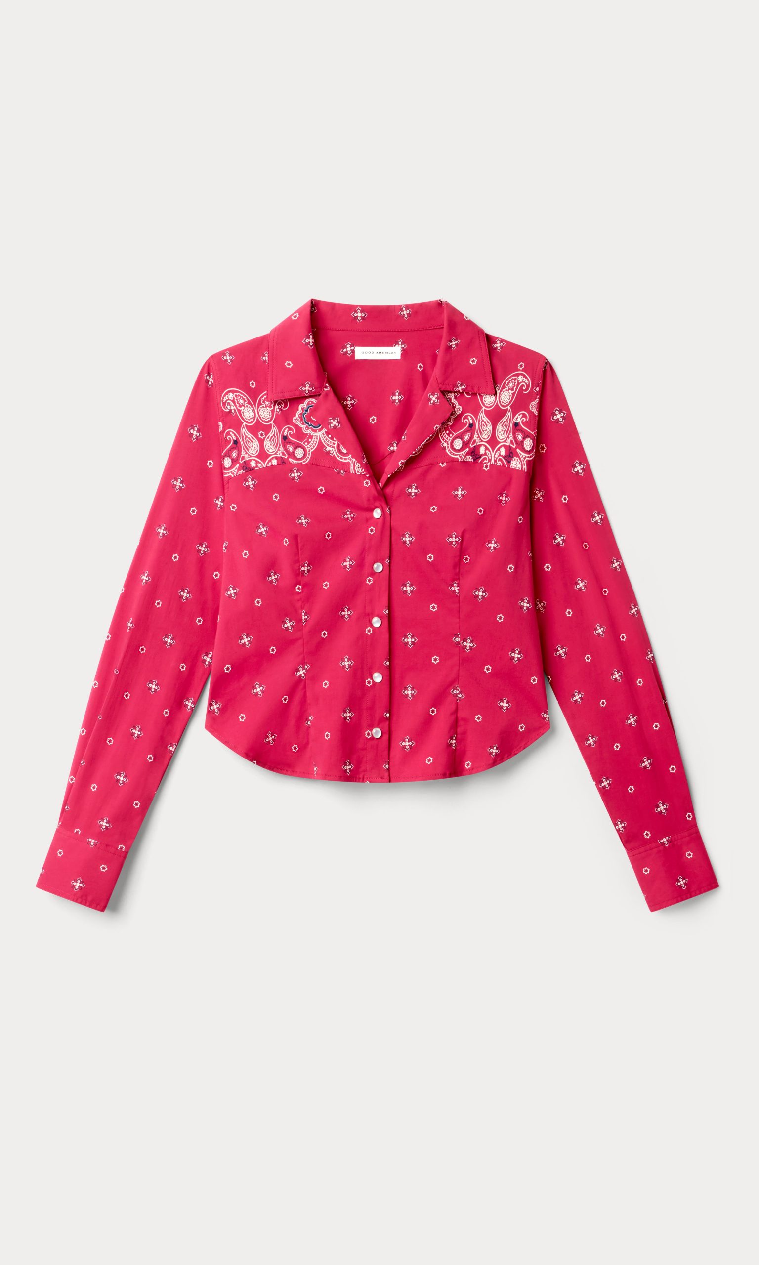 DOLLY TAILORED POPLIN SHIRT | FLARE BANDANA PRINT - Image 6