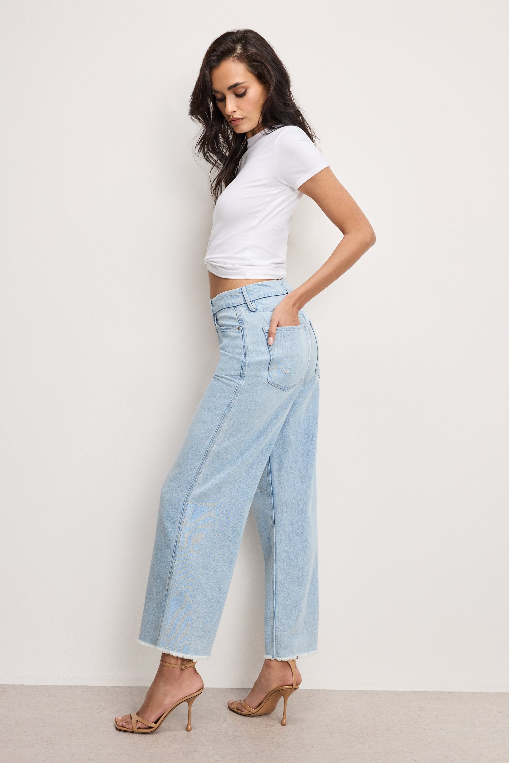 WEIGHTLESS GOOD SKATE WIDE CROPPED JEANS | INDIGO959 - Image 2