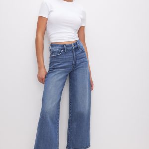 GOOD WAIST CROPPED PALAZZO JEANS | INDIGO338